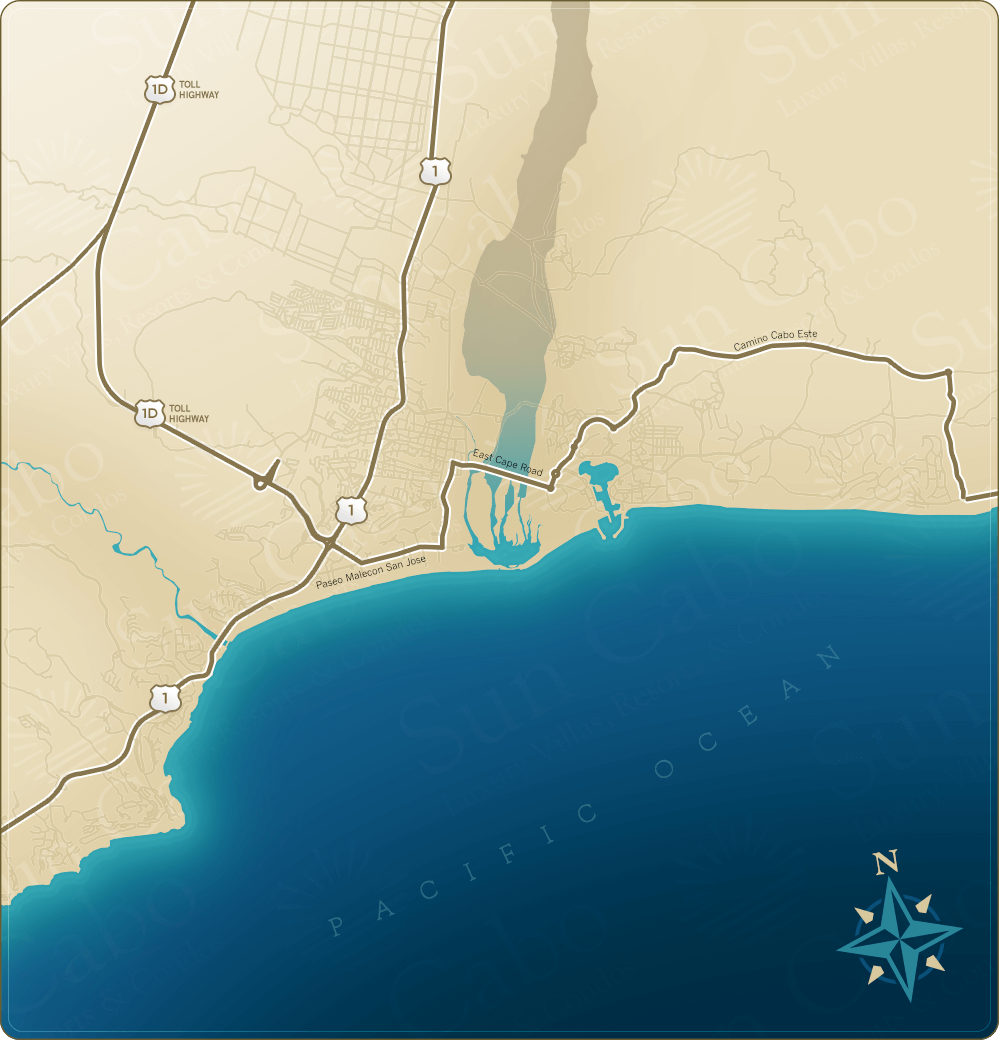 Cabo East Map